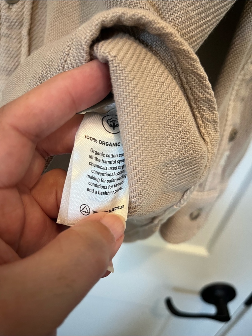Outerknown Blanket Shirt/Shacket Organic Oatmeal Cotton Hiking Preppy Cabin XS - Picture 6 of 8